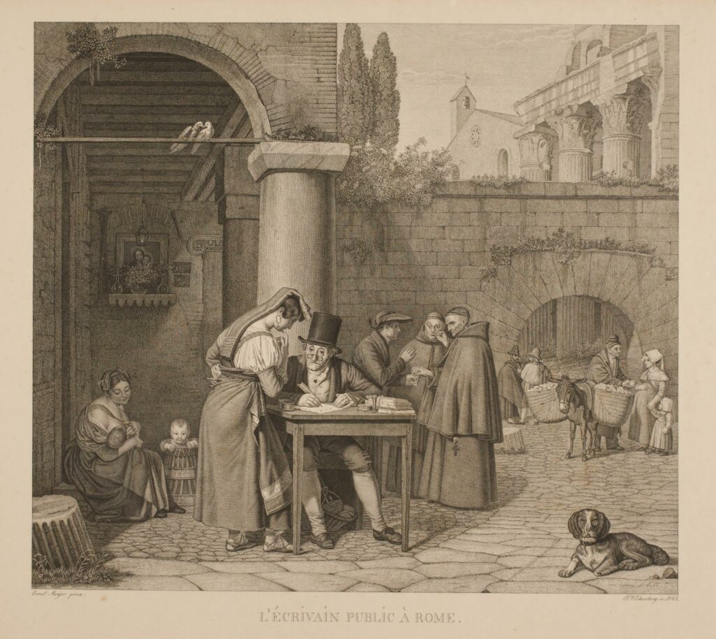 écrivain public à Rome